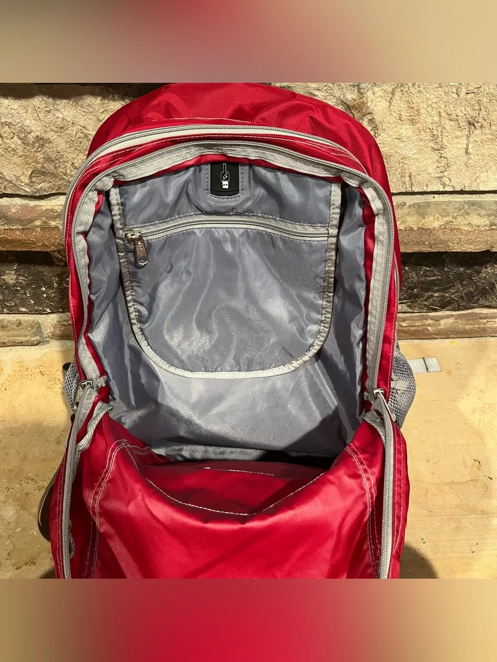 L.L. Bean Red Classic Backpack